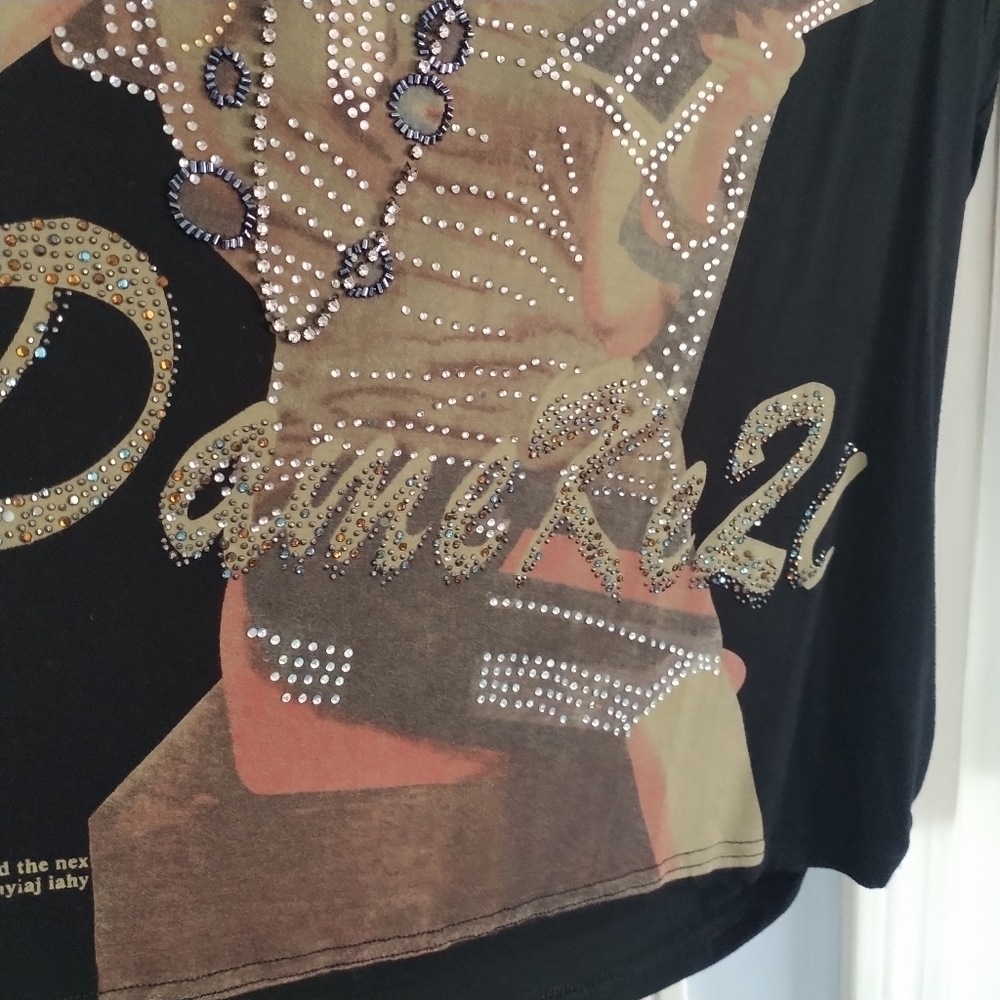 CHAGALL Vintage Bedazzled Top XL The Scene of the Ordinaries - Picture 7 of 12